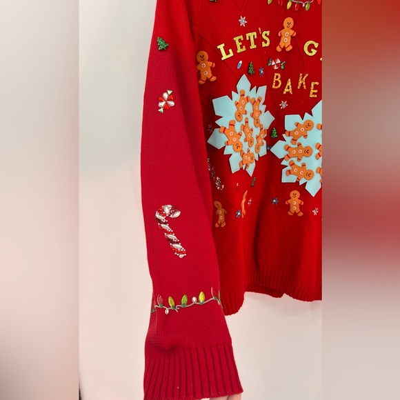 IZOD handmade ugly Christmas Sweater - Picture 2 of 3